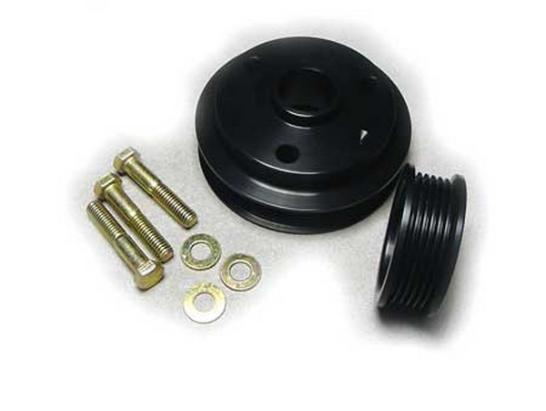 1993-97 LT1 350 -  Crank, Alternator, 1050 RPM, Hard Coat Black Alum